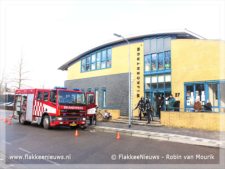 Foto behorende bij Wijkcentrum Middelharnis ontruimd voor binnenbrand